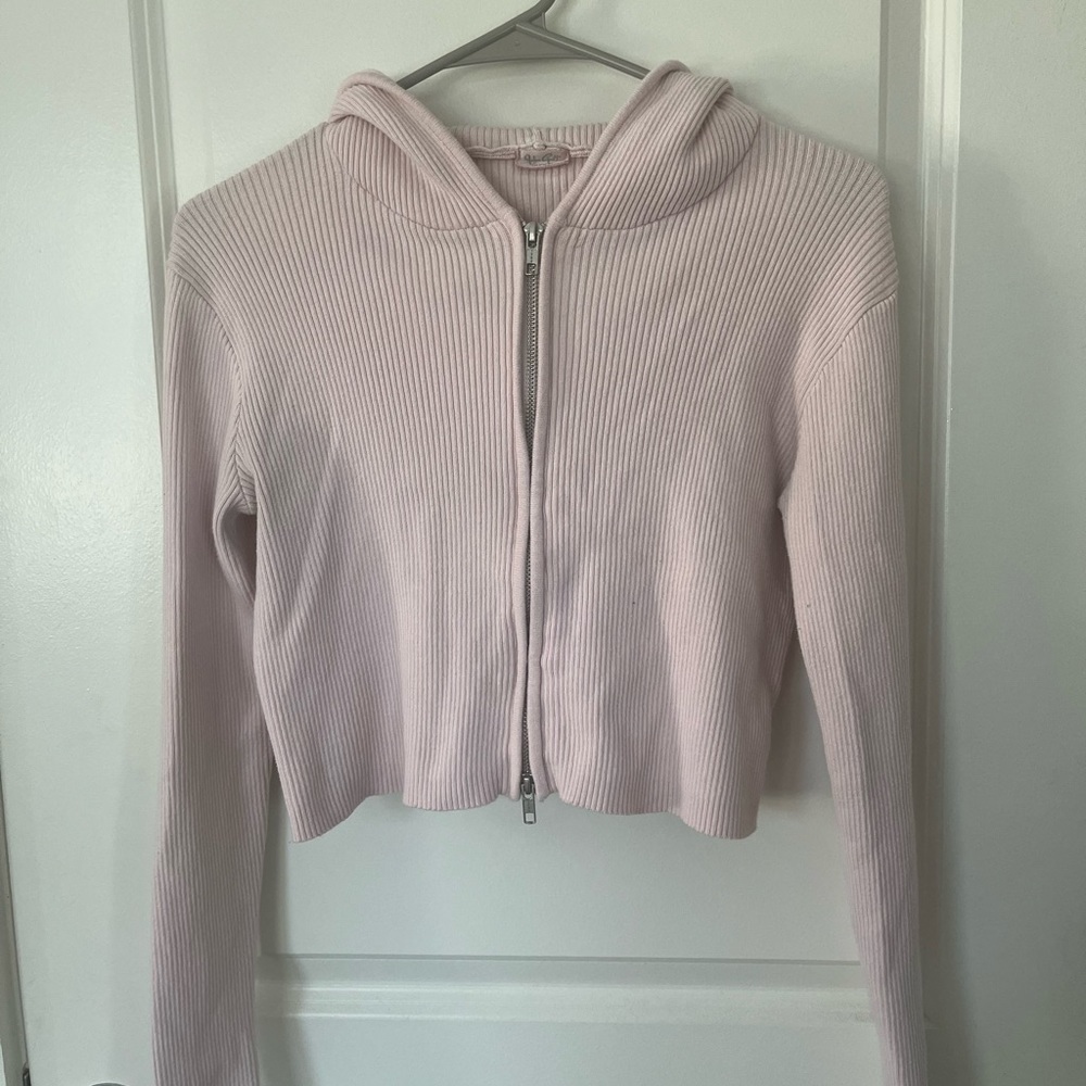 Brandy Melville - John Galt - Arden Hoody - Double Zip, Strawberry Milkshake